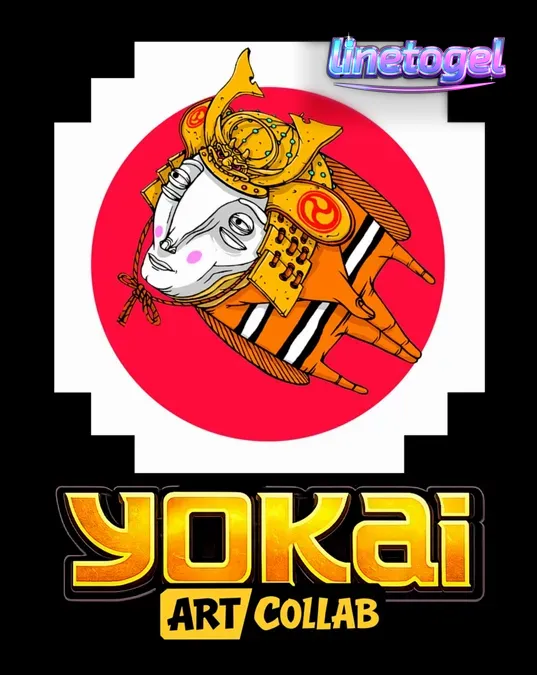 Tampilan visual slot Yokai dengan elemen seni jalanan dan latar belakang pegunungan Jepang.